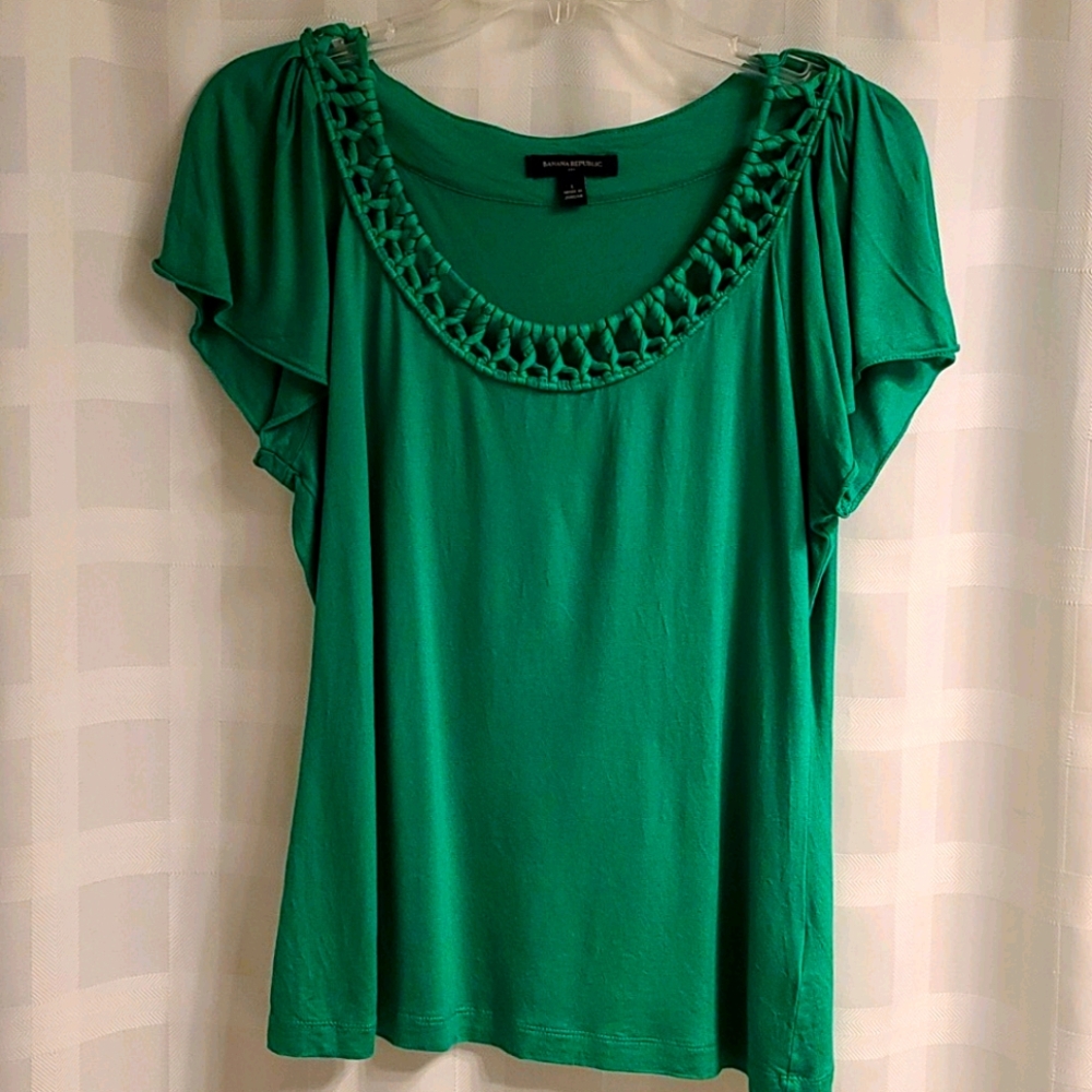 Banana Republic Flutter Sleeve Tshirt